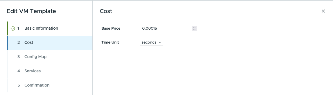 VM Template - Cost
